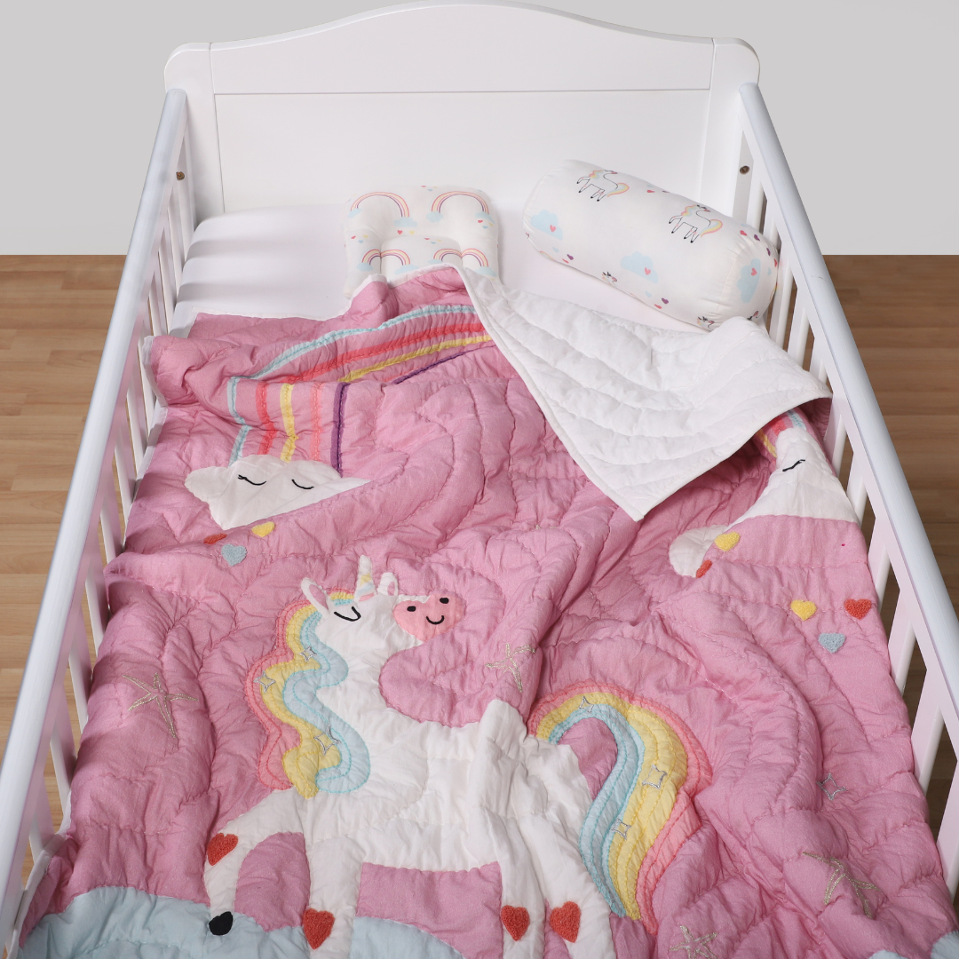 Encanted Unicorn Princess Quilt