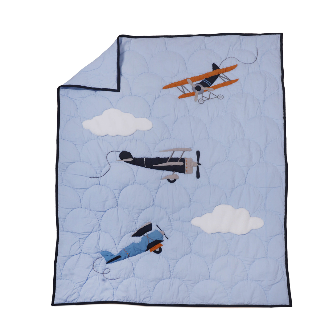 Flight Frenzy Baby Quilt