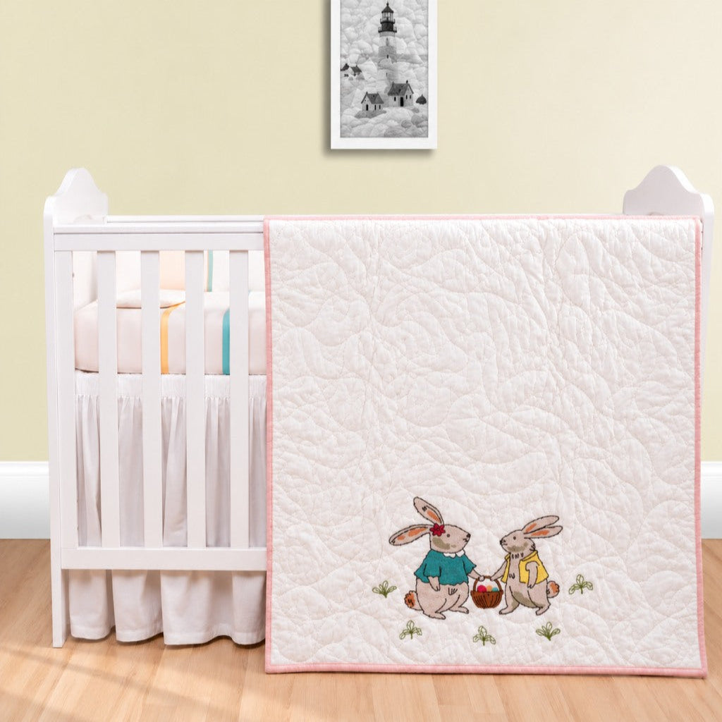 Bunny Picnic Baby Quilt