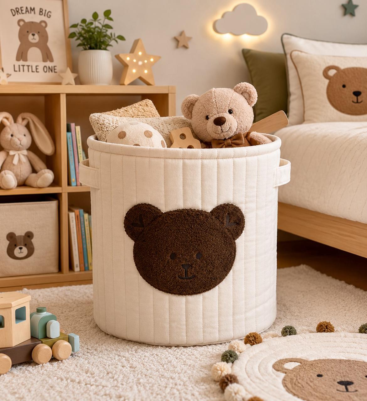Teddy Bear Storage Basket