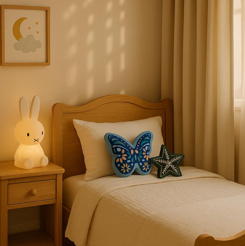 FlutterBloom Shaped Pillow