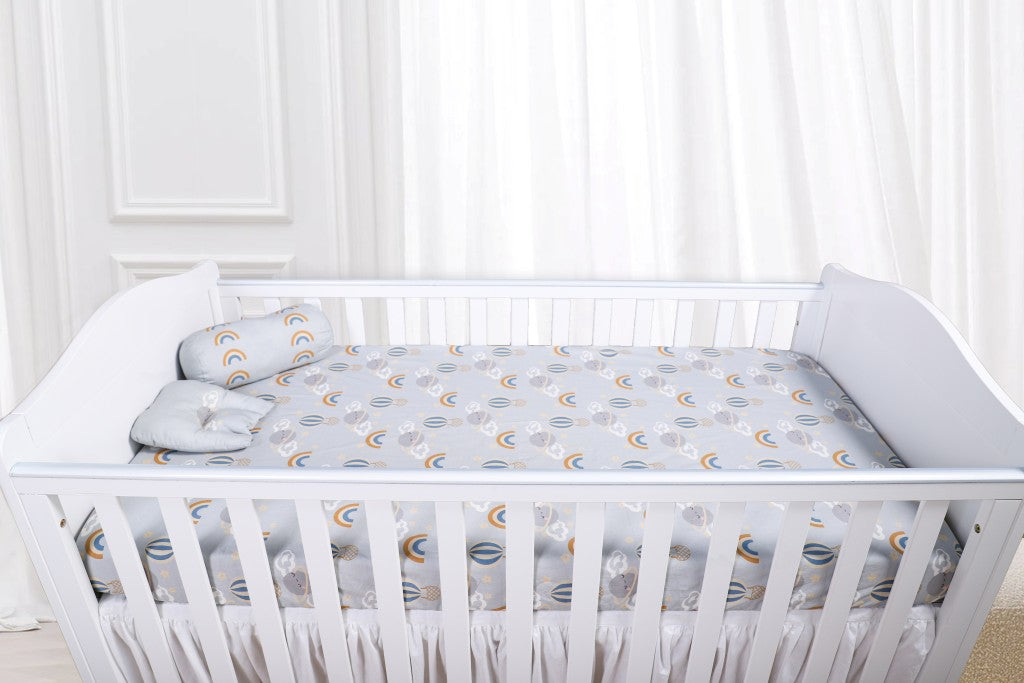 Rainbow Dreams Baby Cot Fitted Sheet