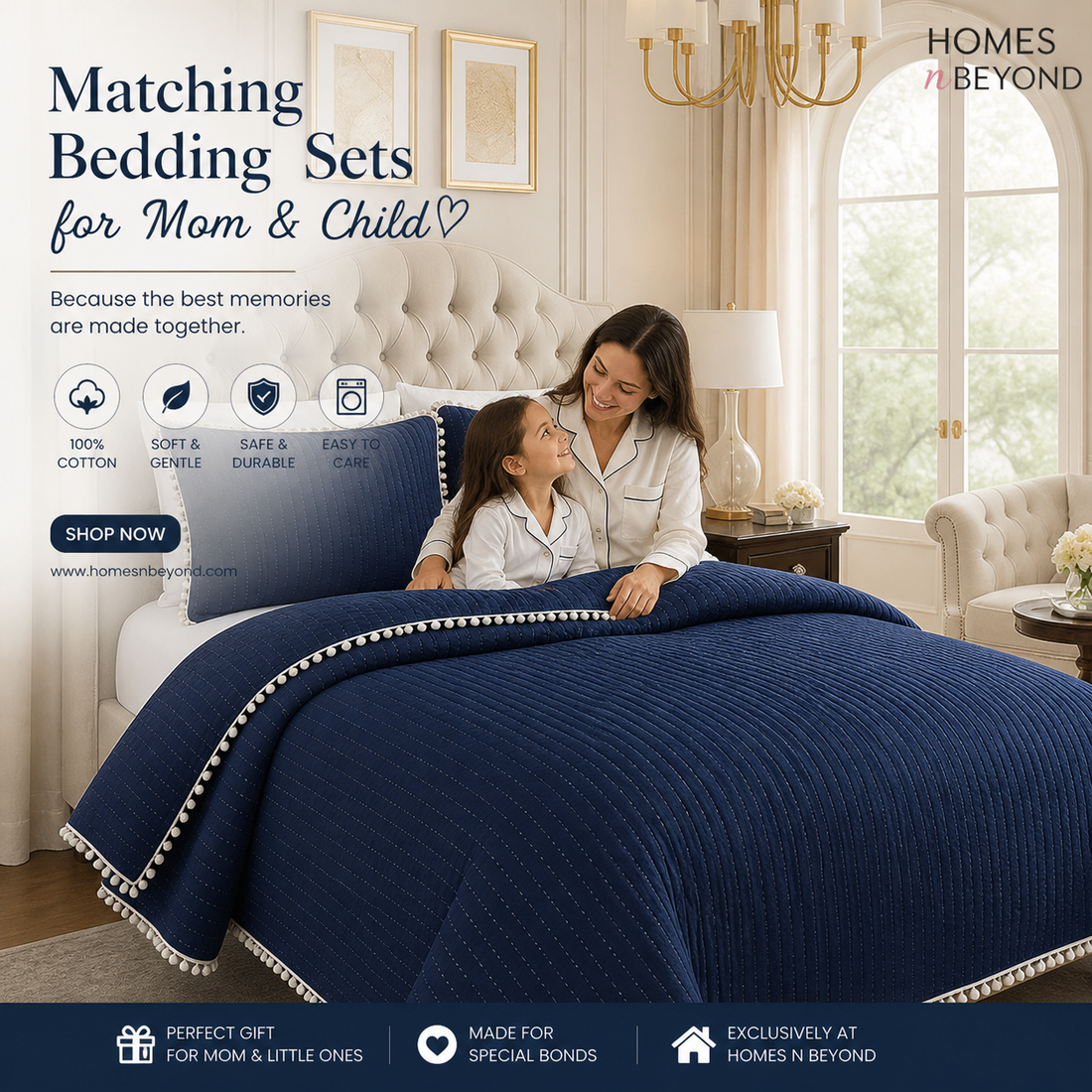 A Thoughtful Mother's Day: Matching Bedding Sets for Mom & Child