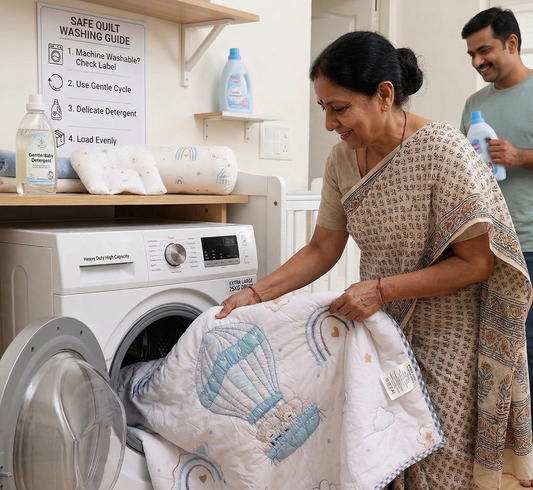 How to Wash a Baby Quilt Safely in a Washing Machine