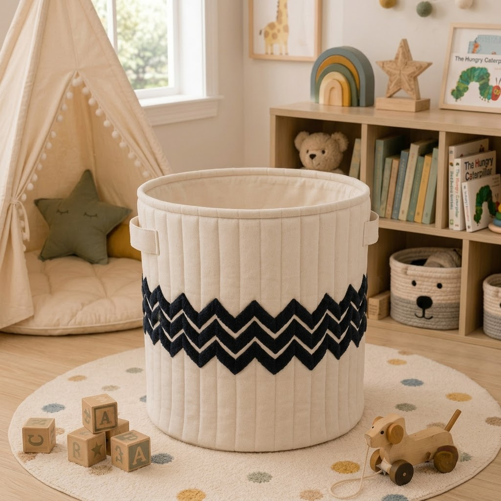 Zig Zag Storage Basket