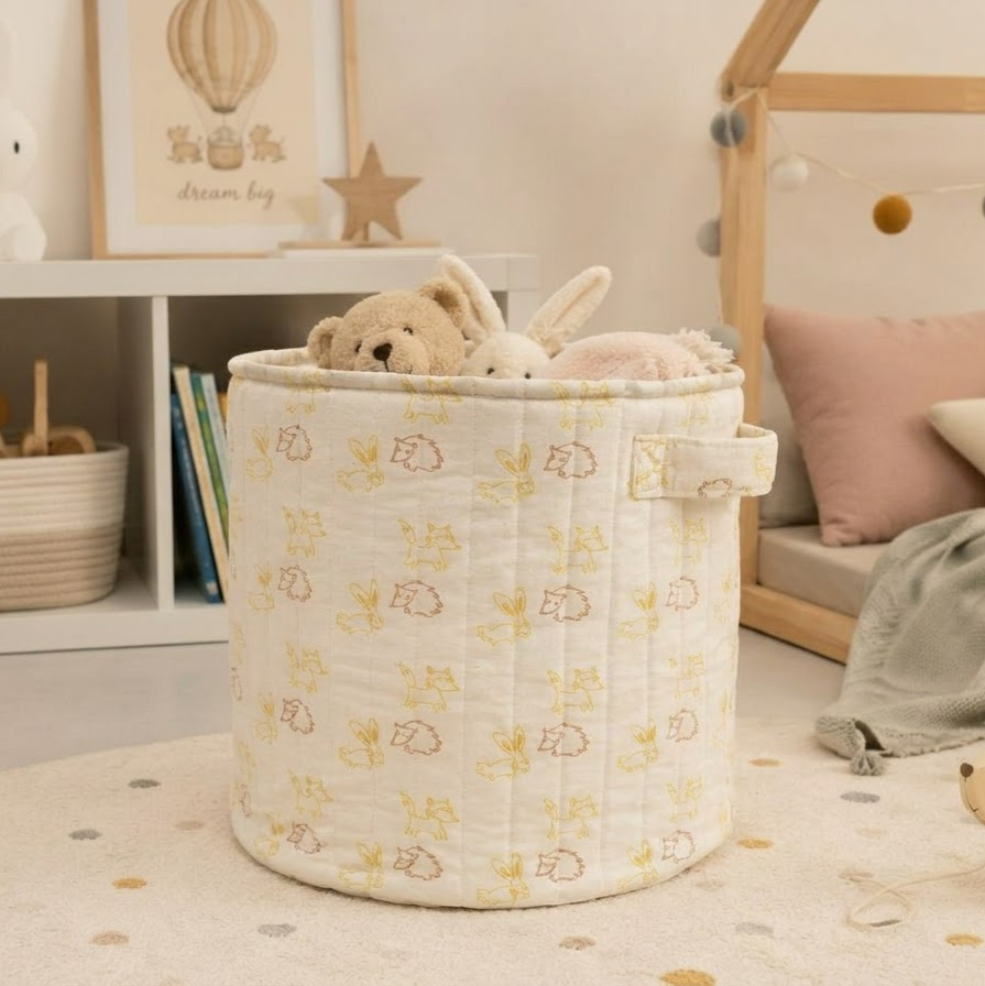 Bunny & Hedgehog Storage Basket