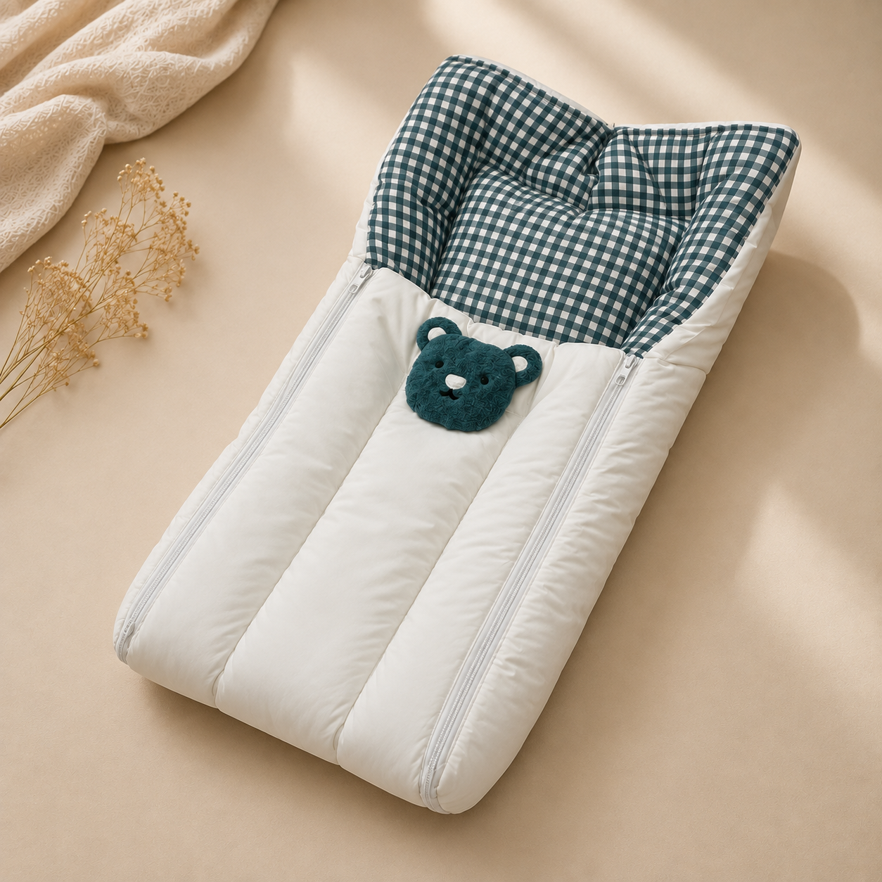 Teddy Bear Cotton Sleeping Bag