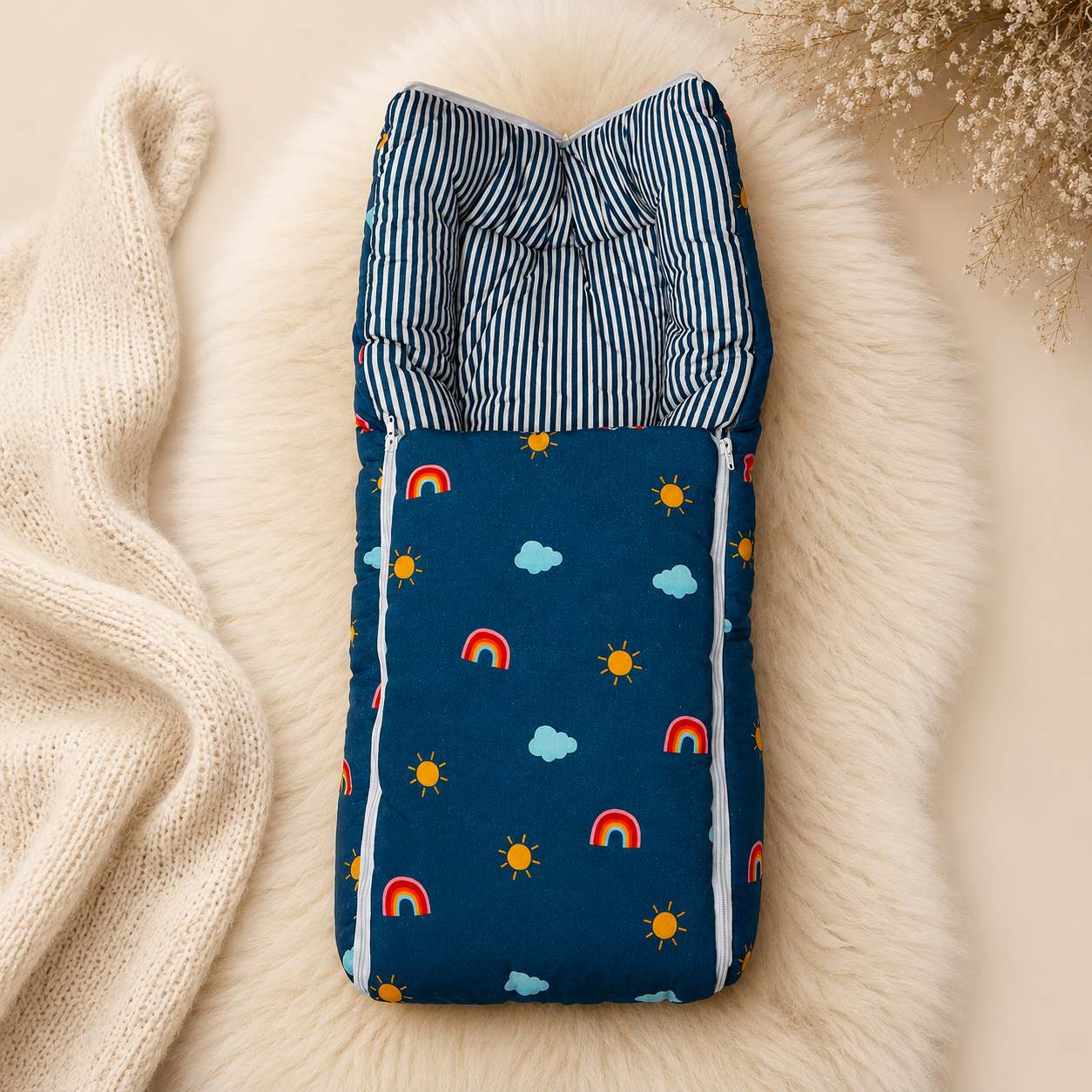 Sunshine Rainbow Baby Sleeping Bag