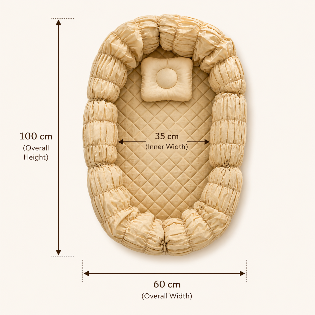 Luxury Quilted Baby Nest & Lounger
