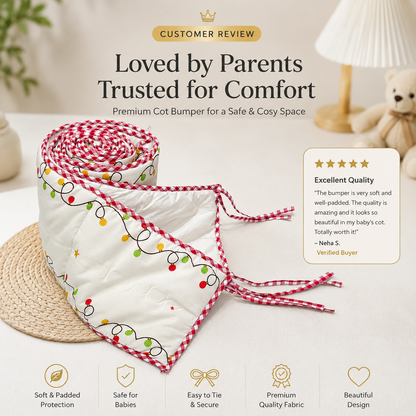 Soft Padded Baby Cot Bumper