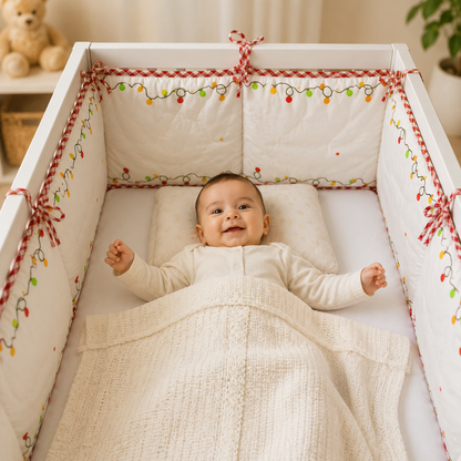 Soft Padded Baby Cot Bumper