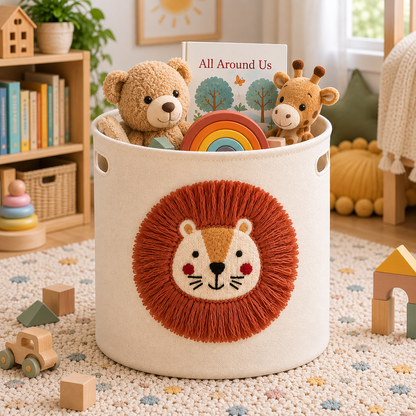 Lion Storage Basket