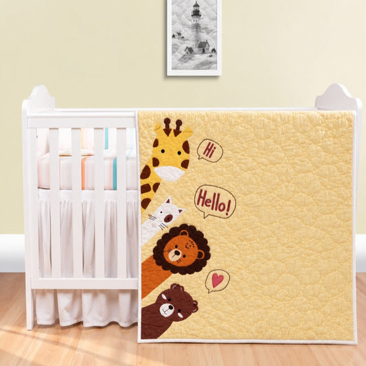 Safari Hello Baby Quilt