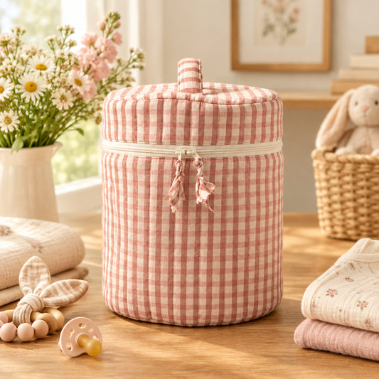 Gingham Storage Bag