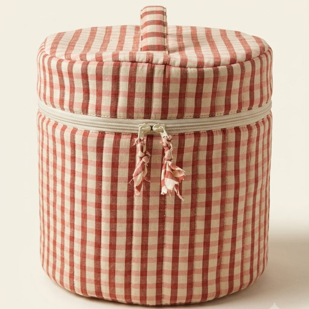 Gingham Storage Bag