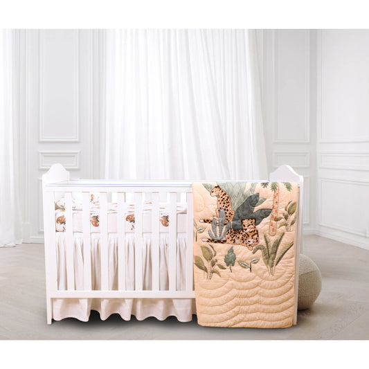 Animal Safari Baby Quilt Set