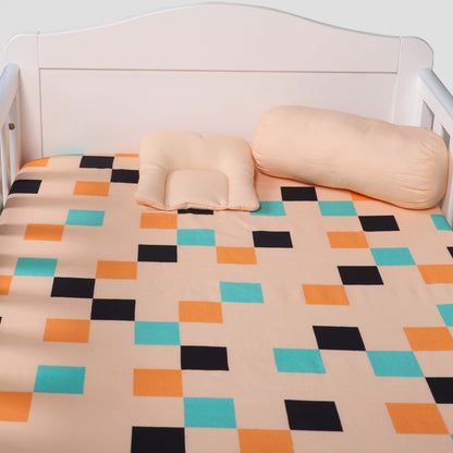 Vibrant Checkers Baby Quilt