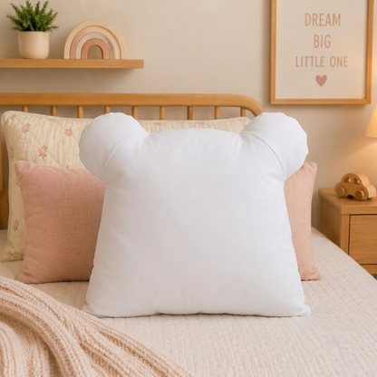 Bear Decorative Cushion – Brown & Cream Accent Pillow