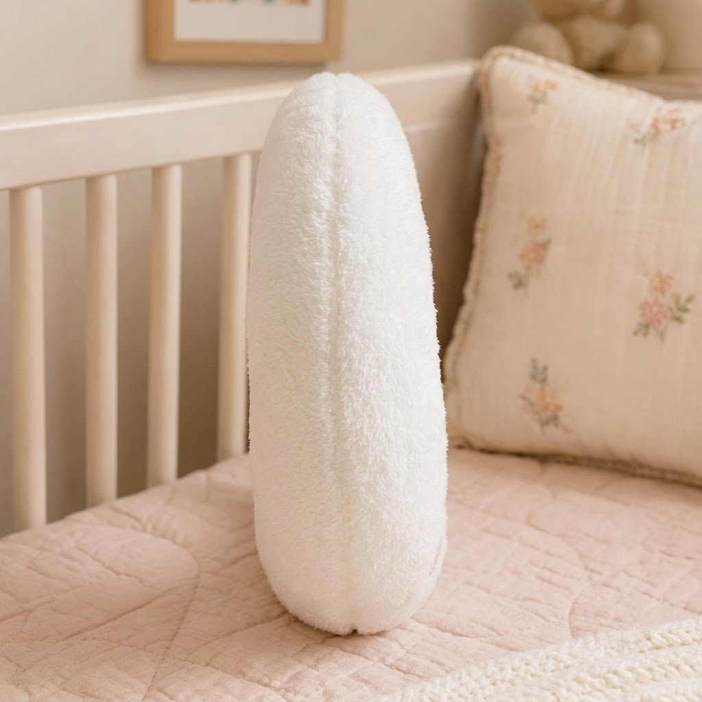 Moon Decorative Cushion – Cream Crescent Accent Pillow