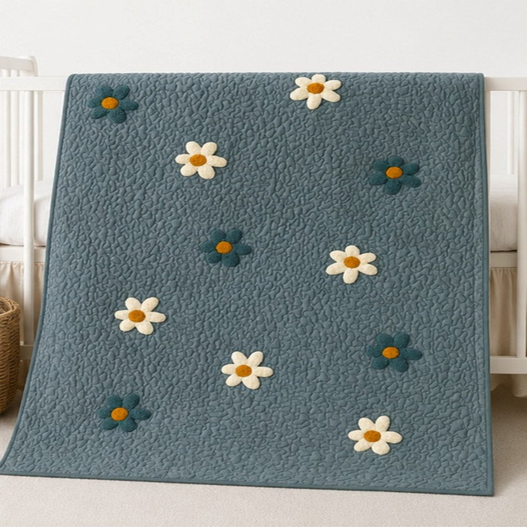 Daisy Bloom Baby Quilt