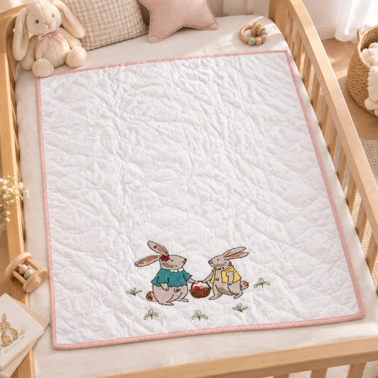 Bunny Picnic Baby Quilt