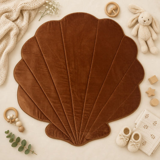 Seashell Plush Baby Play Mat